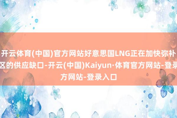 开云体育(中国)官方网站好意思国LNG正在加快弥补该地区的供应缺口-开云(中国)Kaiyun·体育官方网站-登录入口